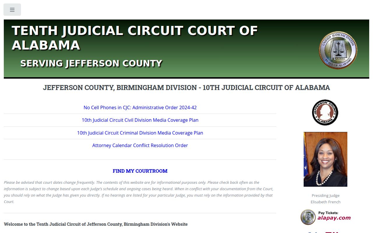 Jefferson County Circuit Court Birmingham Division courthouse building